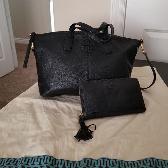 Tory Burch Mcgraw Tote Bag and Wallet - Picture 1 of 13
